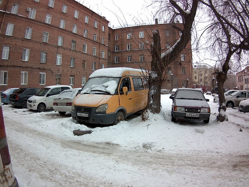 Пока собака вынуждена жить в холодной машине. Фото: Максим Сафронов («ЧП Омск»)
