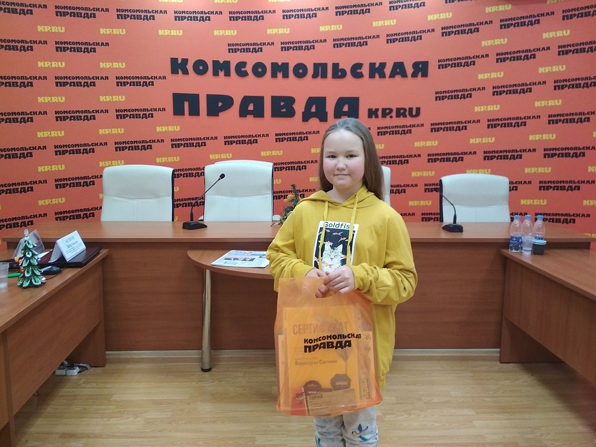 Варвара Ситник стала победителем в номинации "За литературный талант" Фото: Ольга НОВИКОВА