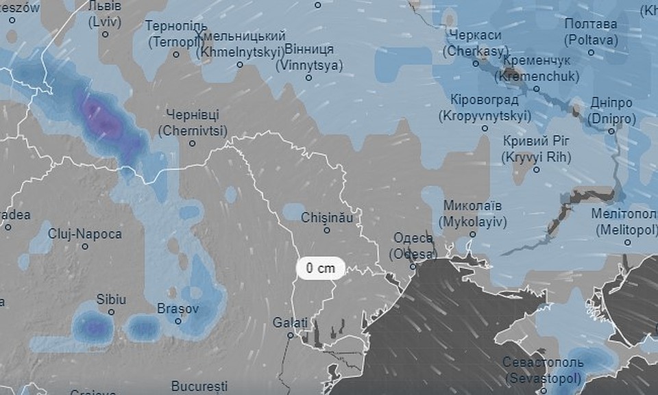 Зимой снега в Молдове не дождешься