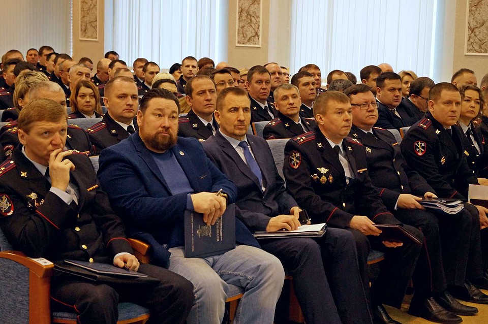 Итоговая коллегия в УМВД по Липецкой области Фото: Пресс-служба УМВД Липецкой области.