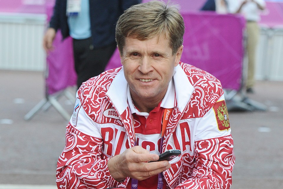 Тренер по спортивной ходьбе Виктор Чегин на соревнованиях по спортивной ходьбе на 20 км на ХХХ летних Олимпийских играх. Фото ИТАР-ТАСС/ Станислав Красильников