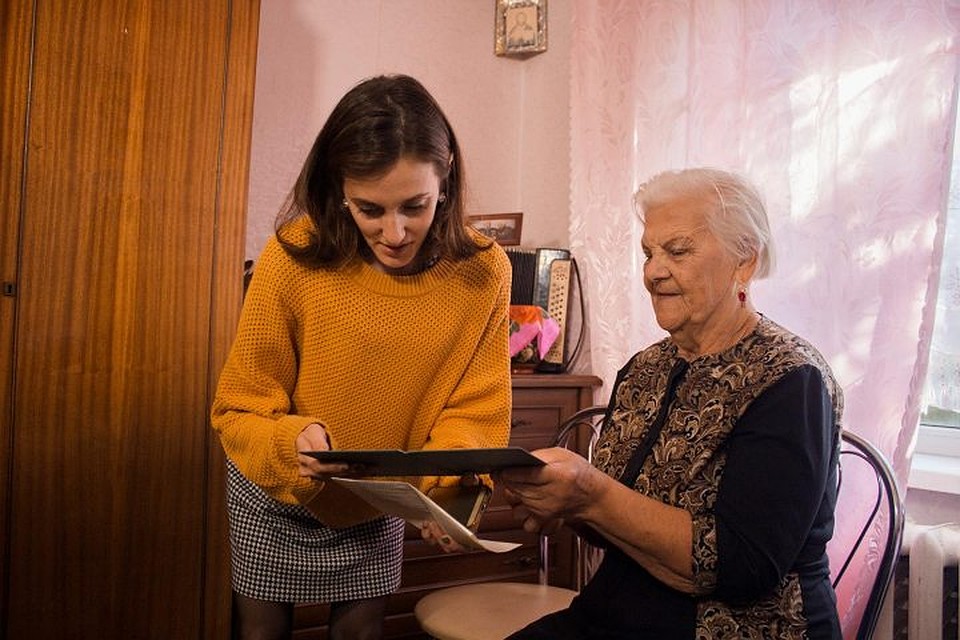 Александра Линник и Мария Ананьевна. Фото: Лера ПАСЕЧНЮК