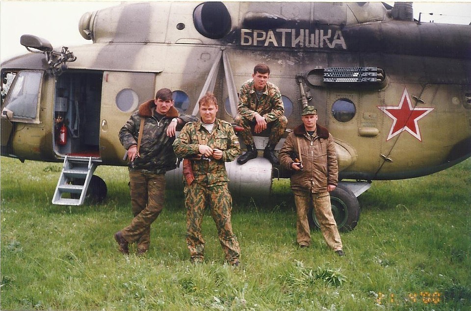 Экипаж Сергея Палагина. Фото сделано в 2000 году.