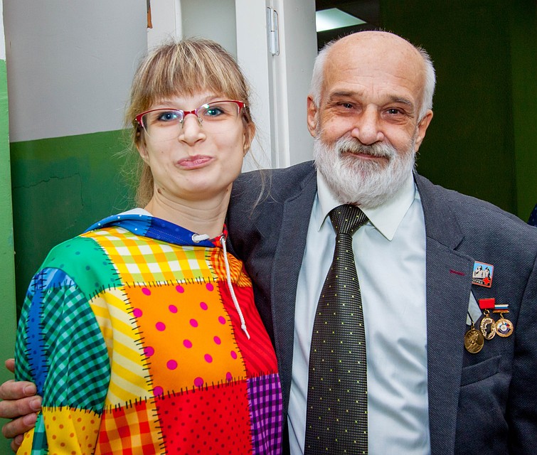 На фото Сергей Журавлев с дочерью
