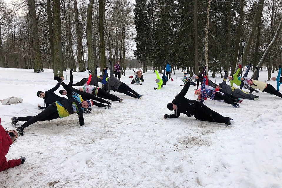 Спортсмены любят выходить на тренировки в Гатчинский парк. Фото: vk.com/sport_gtn