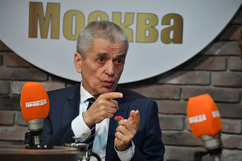 Геннадий Онищенко на радио "Комсомольская правда". Фото: Евгения ГУСЕВА
