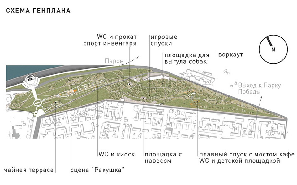 Схема генплана. Визуализация: архитектурное бюро Wowhaus