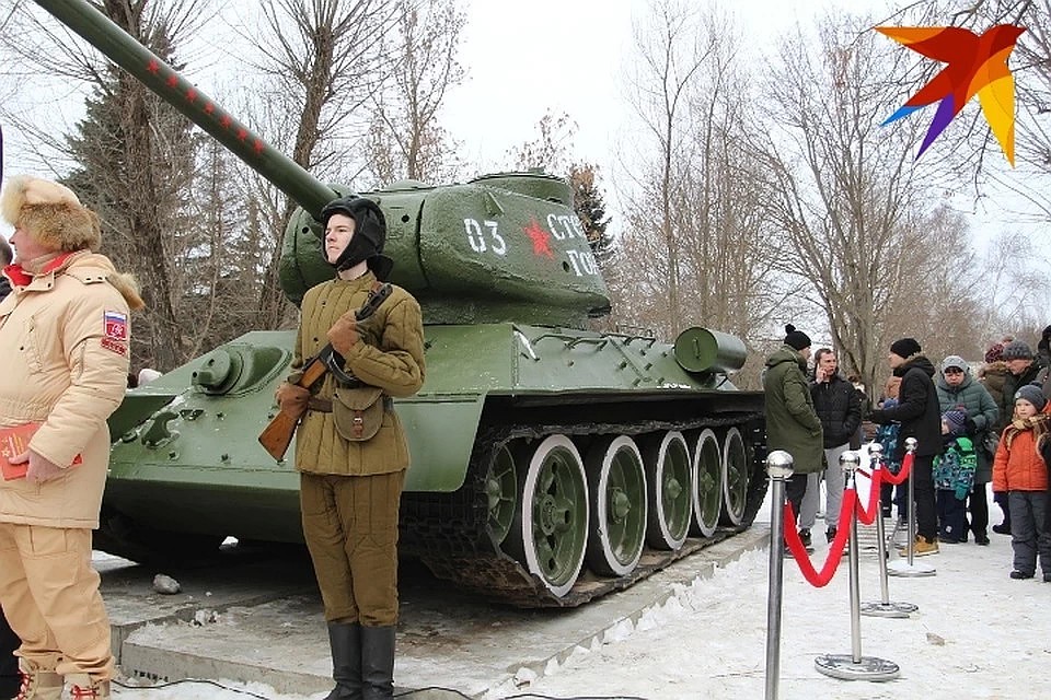 Легендарный танк торжественно открыли в Парке Победы 23 февраля прошлого года Фото: Ирина ТАРАСОВА