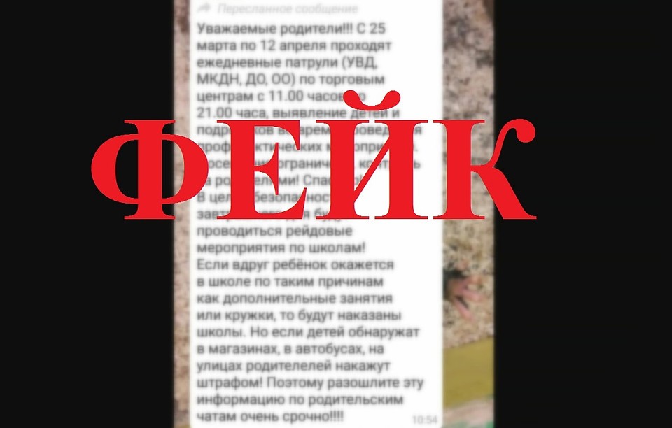 Распространяемая в "родительских чатах" информация действительности не соответствует