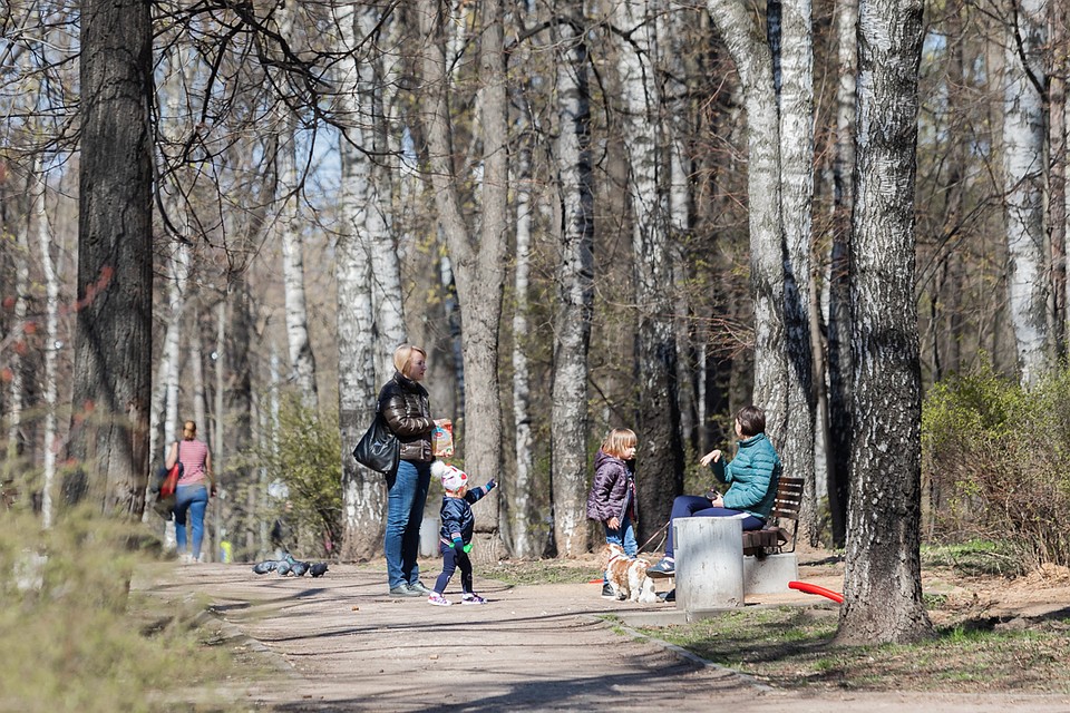 На прогулку женщины даже взяли зерно для птиц. Фото: Андрей АБРАМОВ