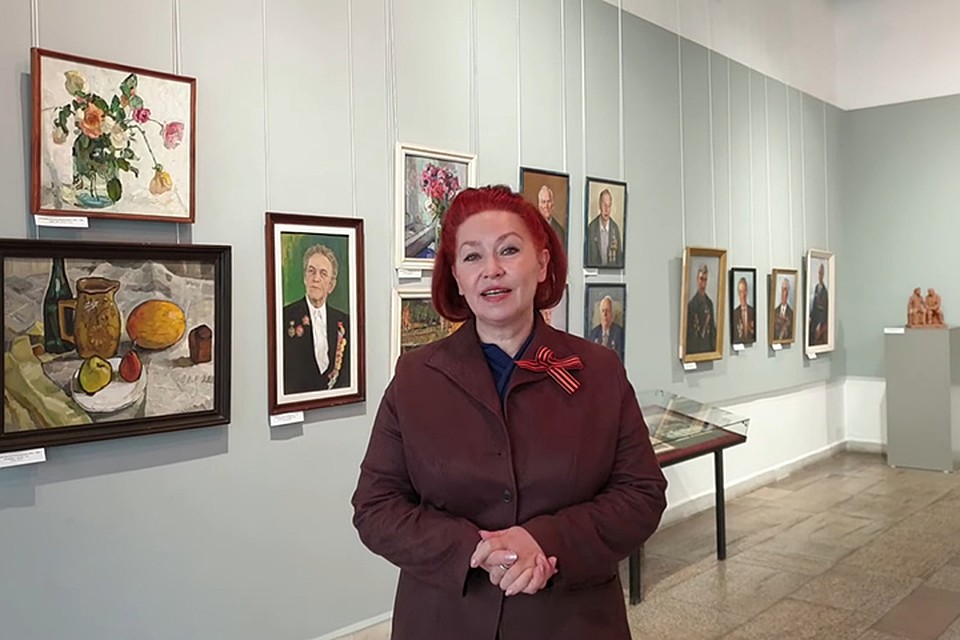 Ежегодно Новокузнецкий художественный музей в мае организует выставки, посвященные Дню Победы. ФОТО: Кадр видео Новокузнецкого художественного музея