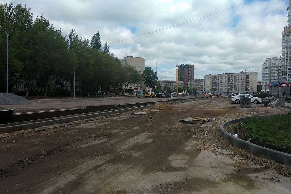 Ремонт проспекта Победы в Липецке Фото: Юлия КЛЮЕВА