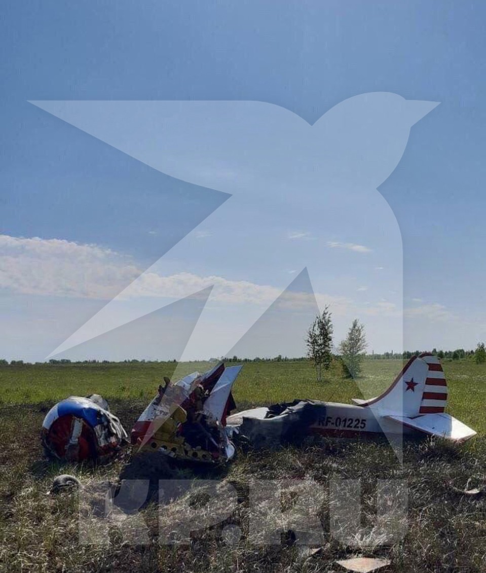 Кадры с места падения ЯК-52 под Нижним Новгородом Фото: Предоставлено "Комсомолке"