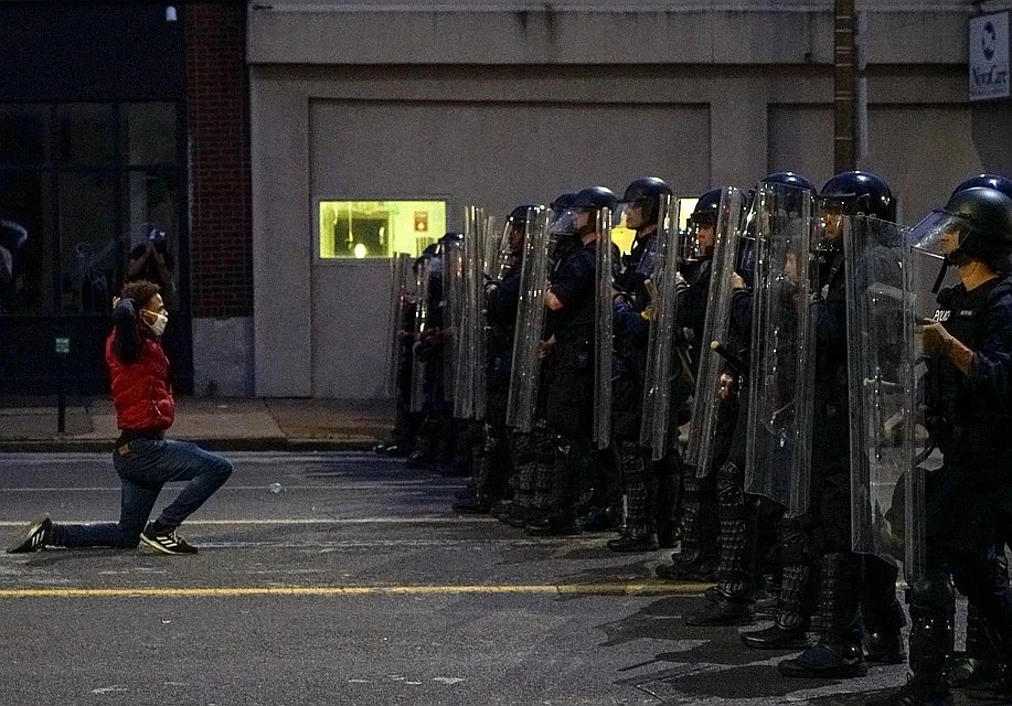 Кадр с места протестов Фото: REUTERS