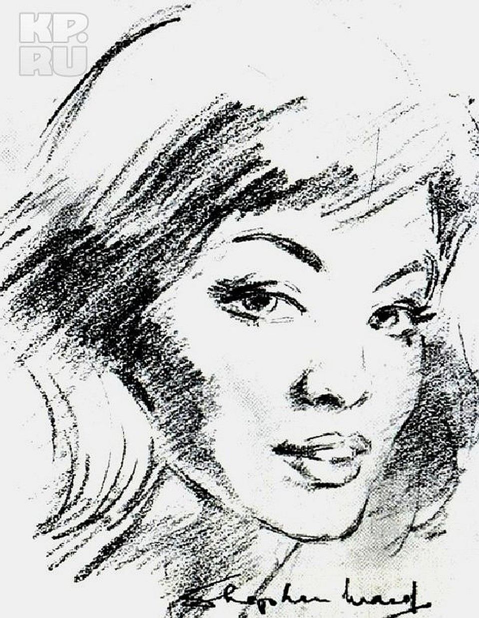 Кристина Килер. Рисунок Уарда.