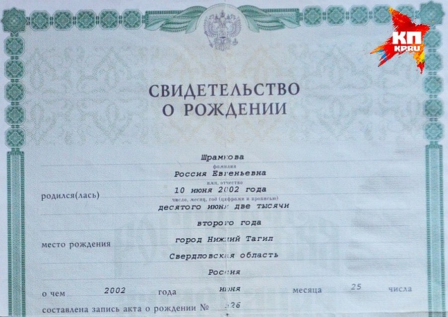 Россию частенько просят предъявить документы, чтобы подтвердить необычное имя