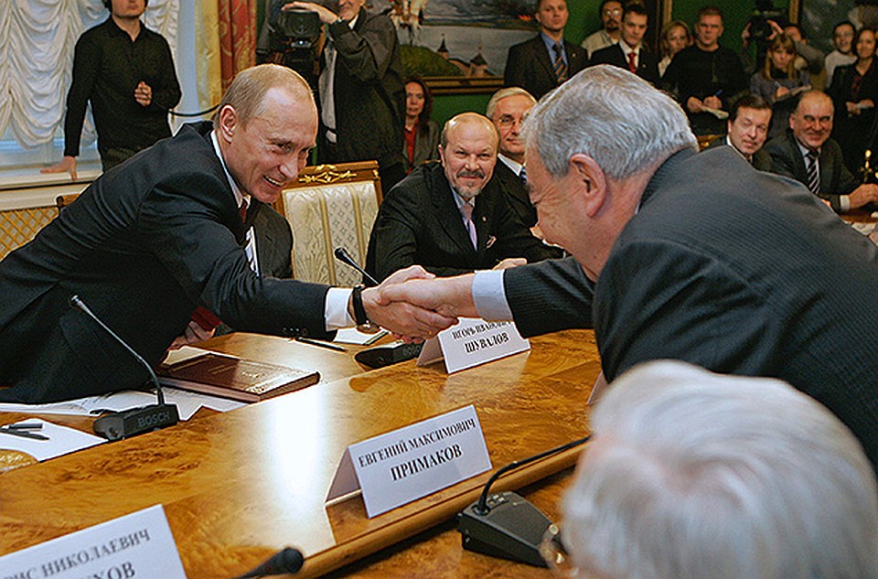 2007 год. Владимир Путин на встрече с президиумом Торгово-промышленной палаты. Фото: РИА Новости