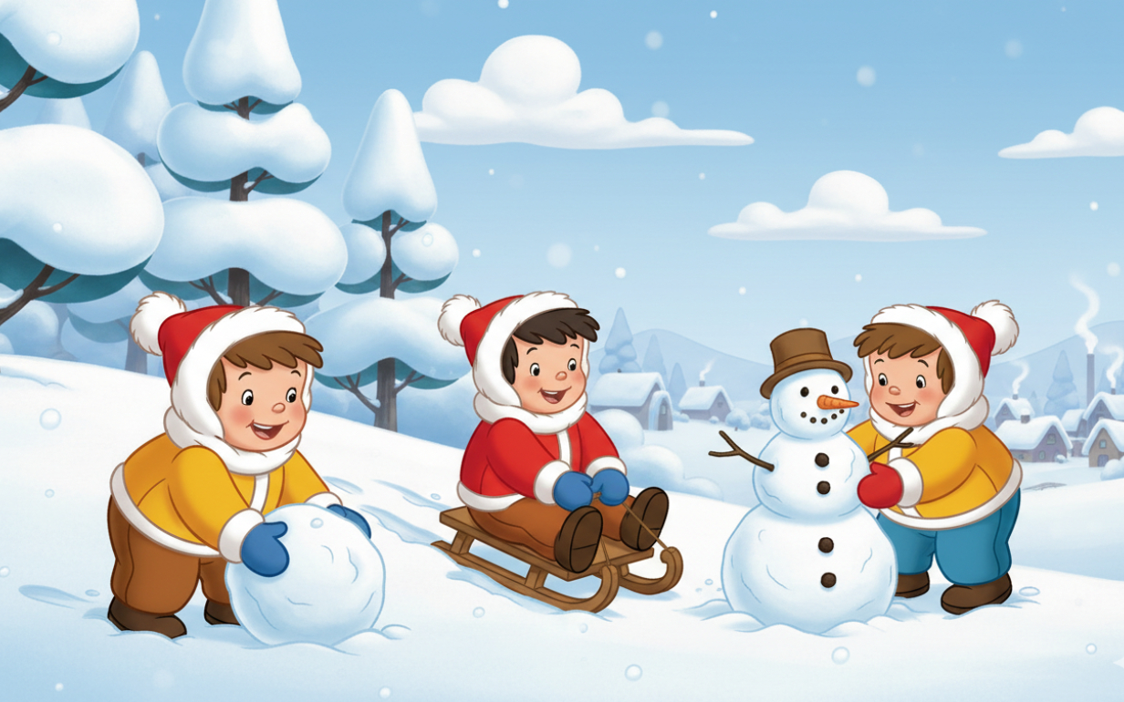 Школьные каникулы в России зимой