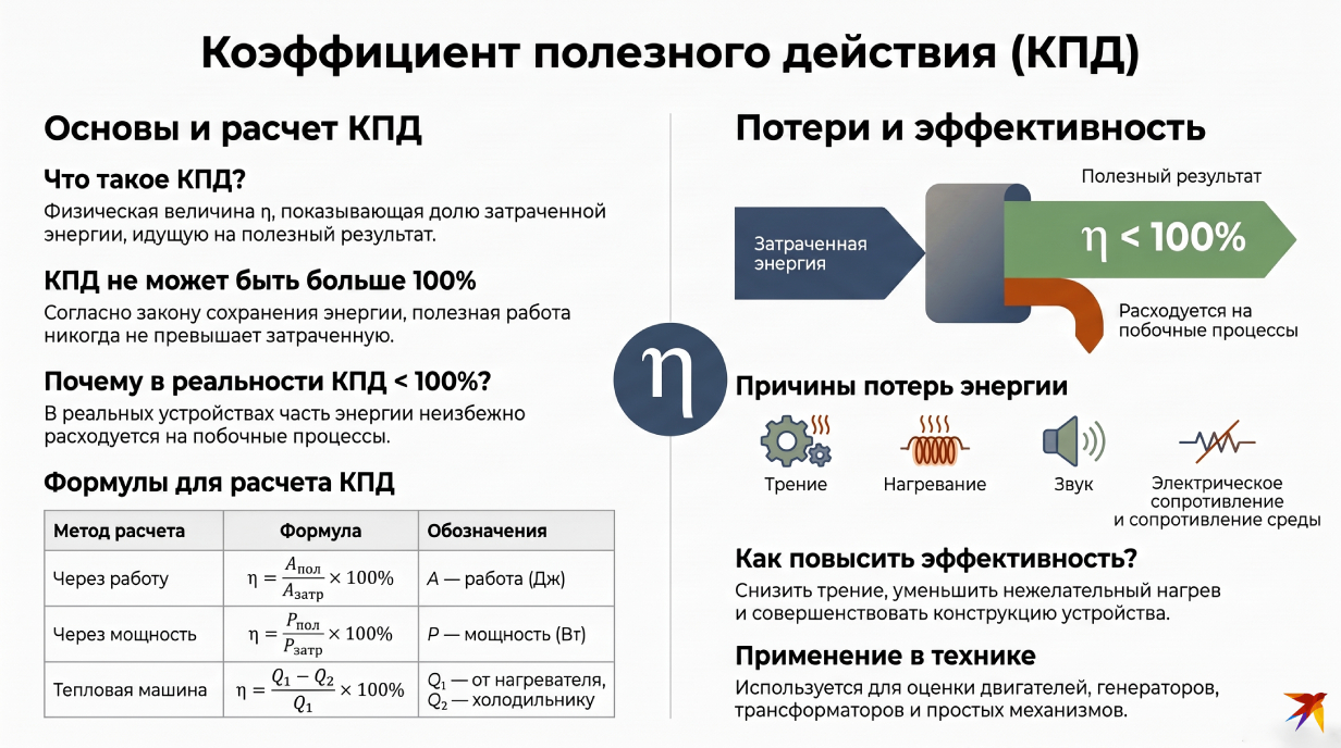инфографика КПД