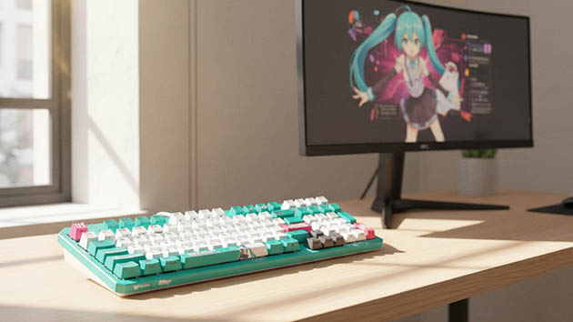 ASUS TUF Gaming K3 Gen II Hatsune Miku Edition. Фото: Павел Громов / Нейросеть