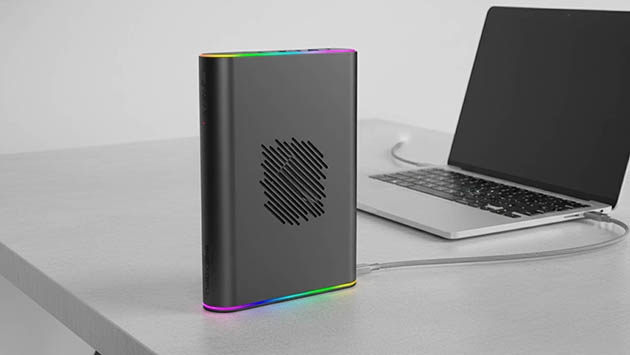 OneXGPU 2 AMD Radeon RX 7800M. Фото: Татьяна Фадеева / Нейросеть