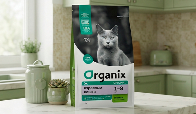 Сухой корм для взрослых кошек от года Organix