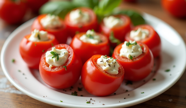 Фаршированные помидоры черри