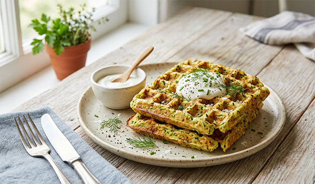 Кабачковые вафли