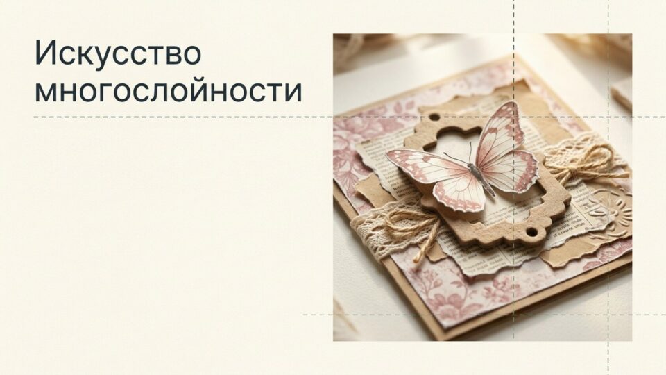 Пошаговая инструкция по созданию новогодних и других открыток в скрапбукинге