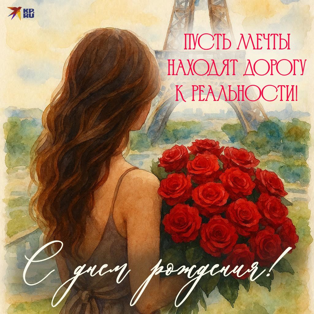 Открытки «С днем рождения» для женщины и девушки