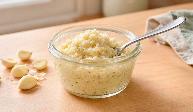 Чеснок на мясорубке на зиму (в морозилке)