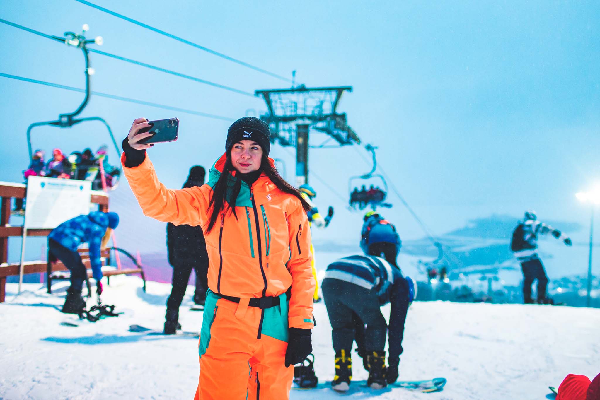 Gornolyzhnyj kurort Sviyazhskie holmy selfi