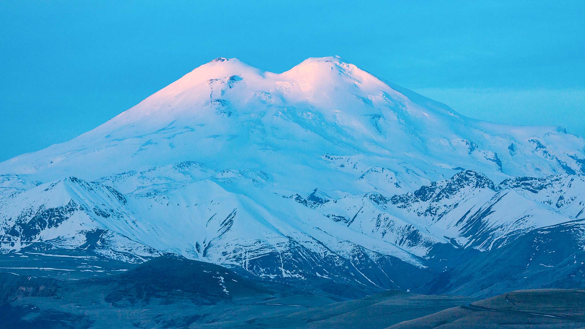 Эльбрус зимой