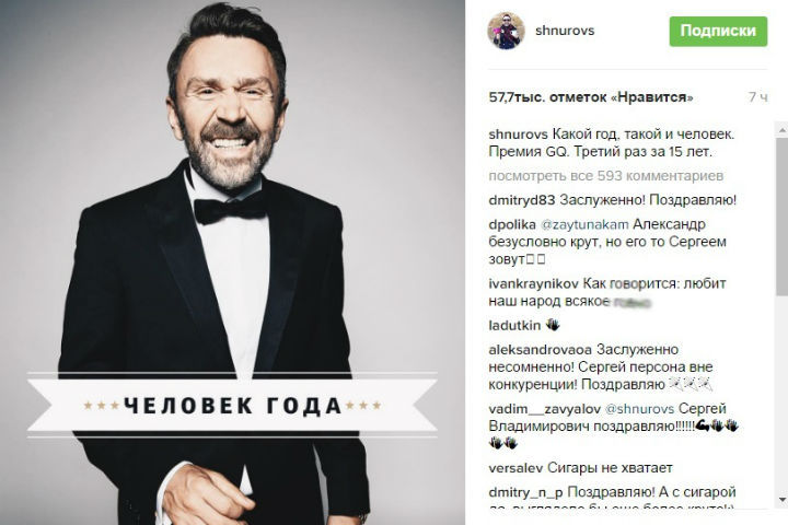 Image result for шнуров человек года в инстаграм