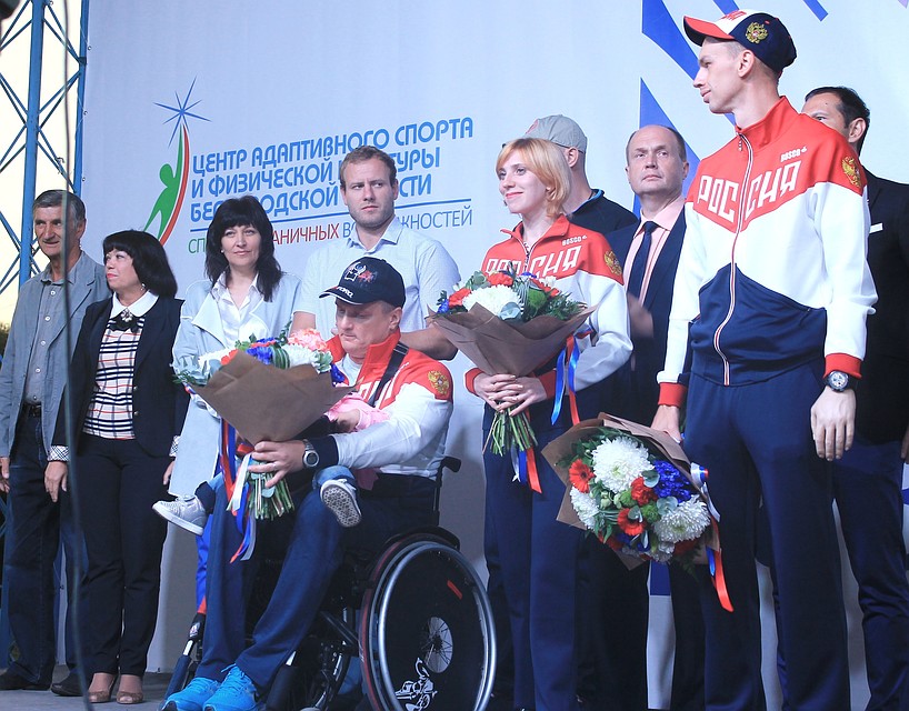 Встречали спортсменов