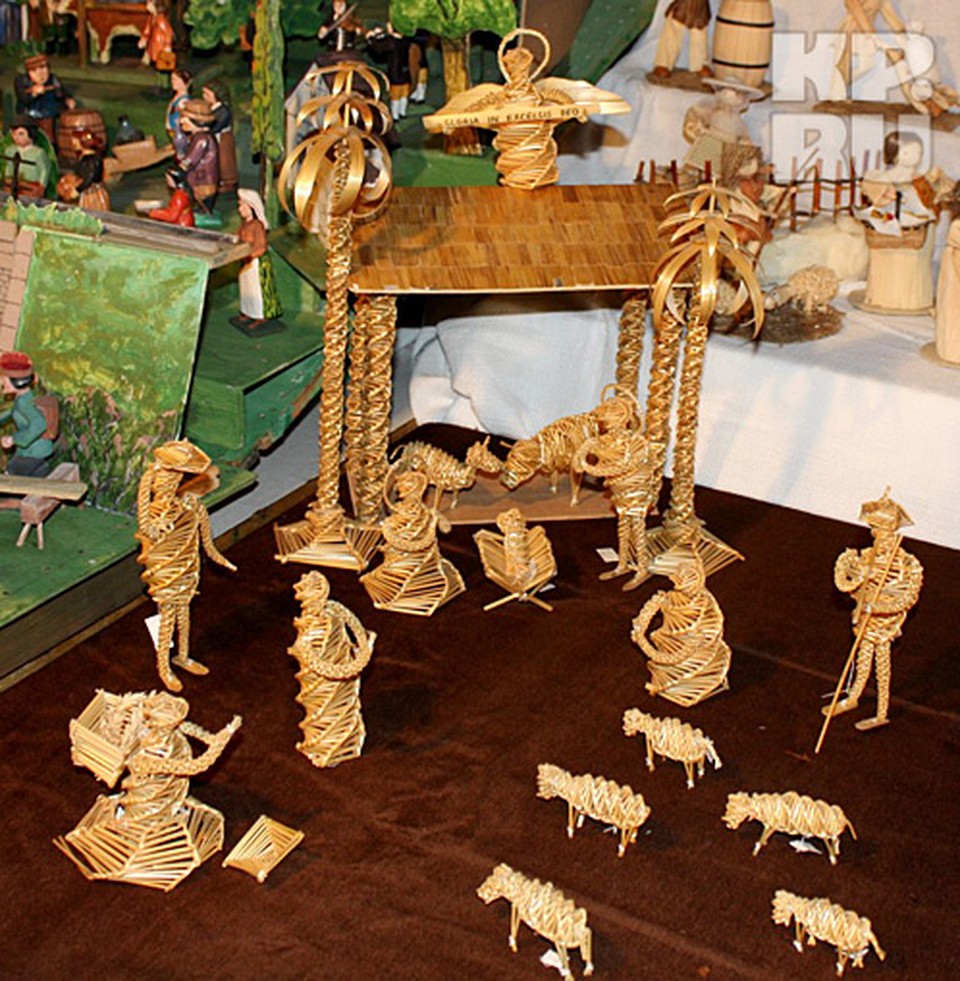 Вертеп из соломы