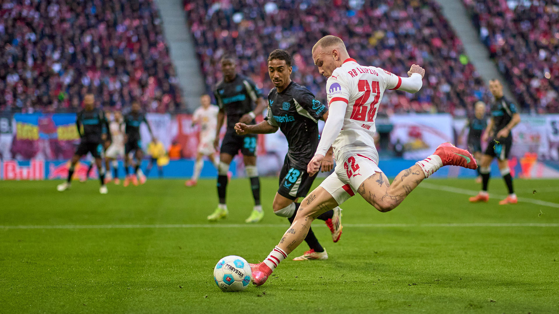 ФК «РБ Лейпциг» – ФК «Байер». Фото: globallookpress.com/IMAGO/Martin Stein