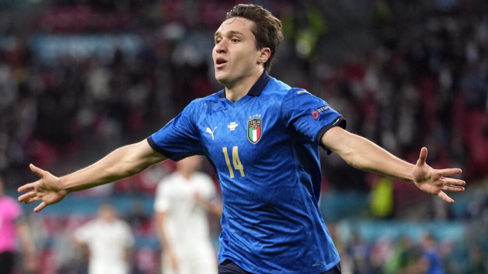 Федерико Кьеза гол Италия Испания