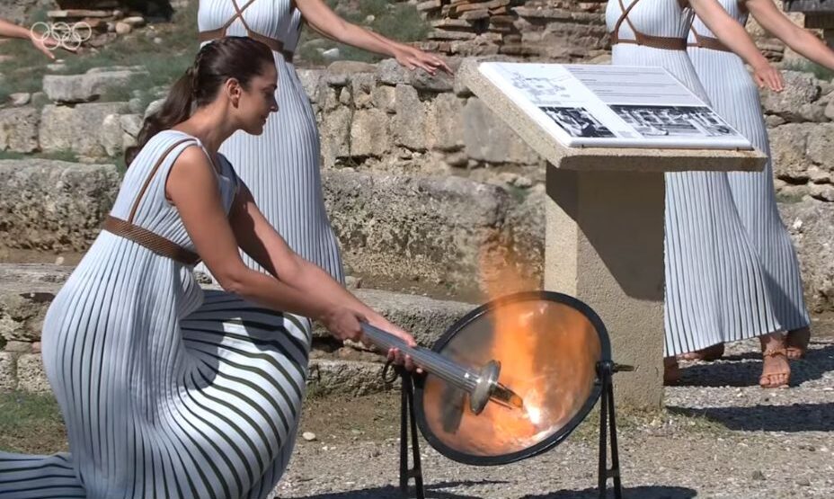 зажжение огня, Олимпиада