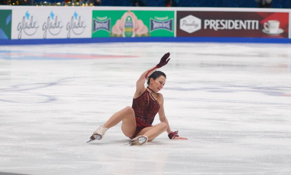 Туктамышева упала с тройного акселя на чемпионате России в Санкт-Петербурге. Фото: Global Look Press