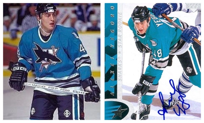 В НХЛ Алексей Егоров выступал за «Сан-Хосе Шаркс». Фото: из семейного архива семьи Егоровых