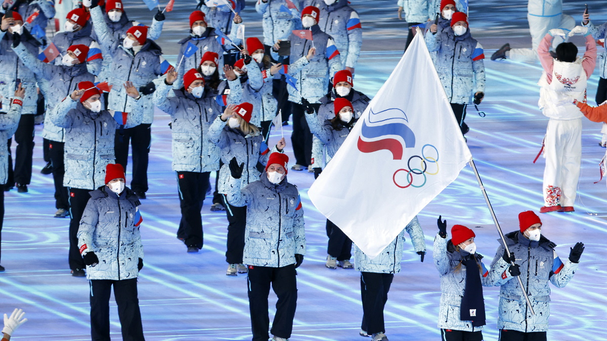 Сборная России на церемонии открытия Олимпиады-2022 в Пекине. Фото: REUTERS