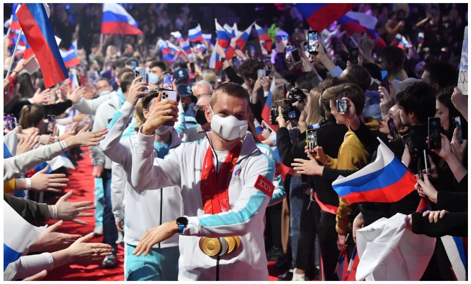 В Москве прошло чествование российских олимпийцев.
Фото: Владимир Веленгурин КП