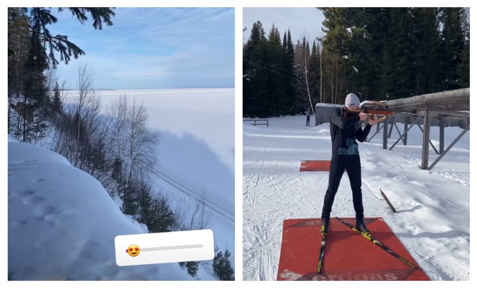 Сергей Устюгов попробовал себя в биатлоне. Фото: Инстаграм Сергея Устюгова