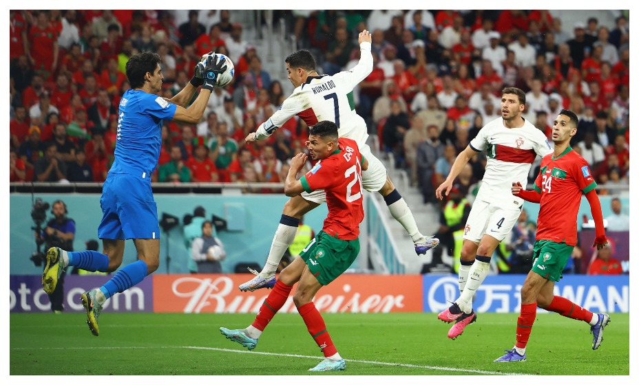 Криштиану Роналду вышел во втором тайме  в матче с Марокко на ЧМ. Фото: Reuters