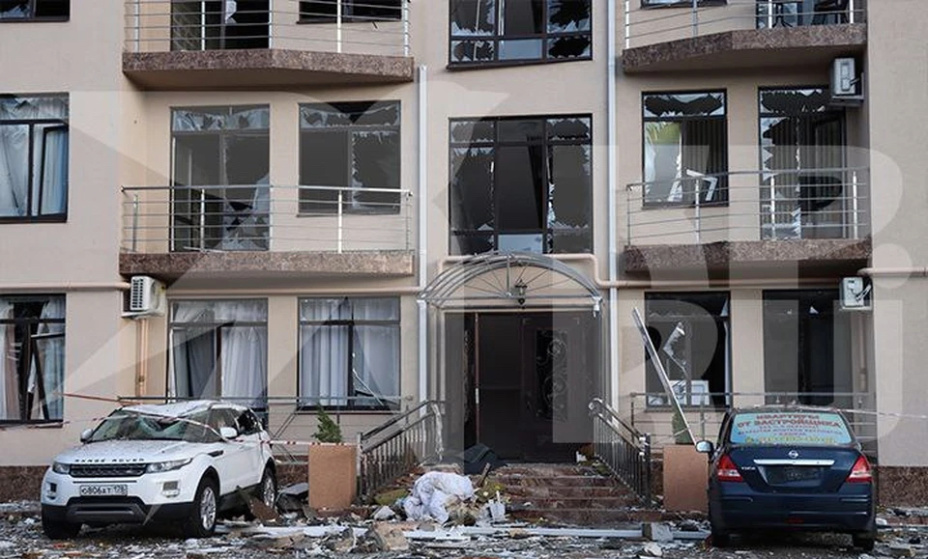 Вот так после взрыва выглядит дом, где была квартира Дениса Адамова. Фото: Олег Умаров, КП Кубань 