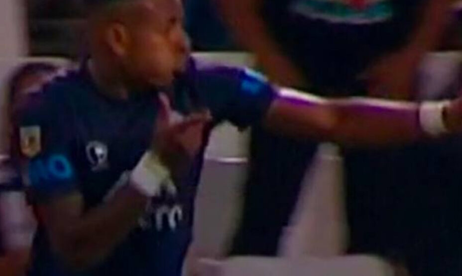 скандал в чемпионате Аргентины, фото снимок экрана