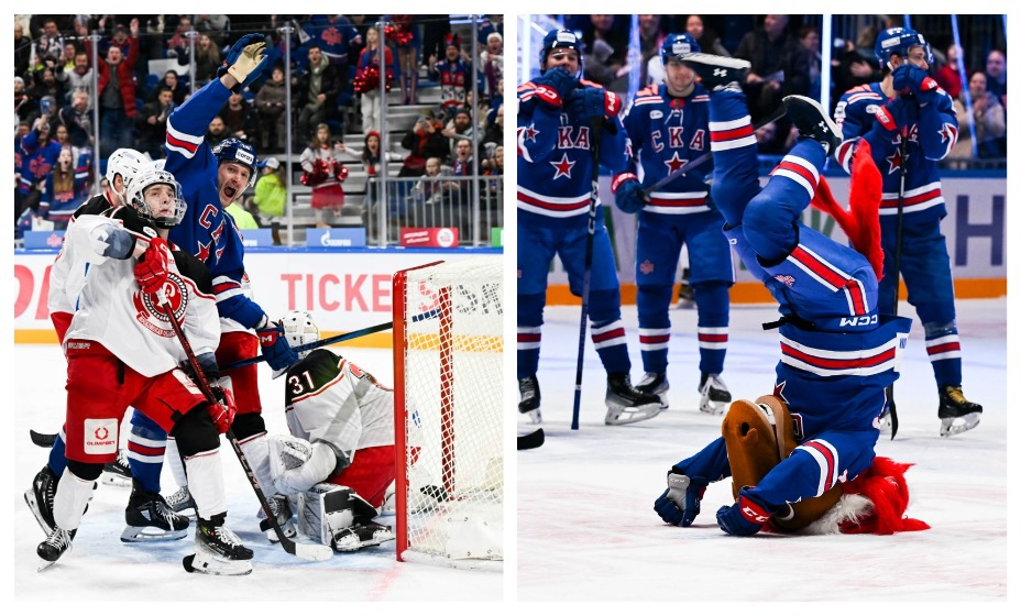 На матчах СКА царит фантастическая атмосфера. Фото: Соцсети ХК СКА