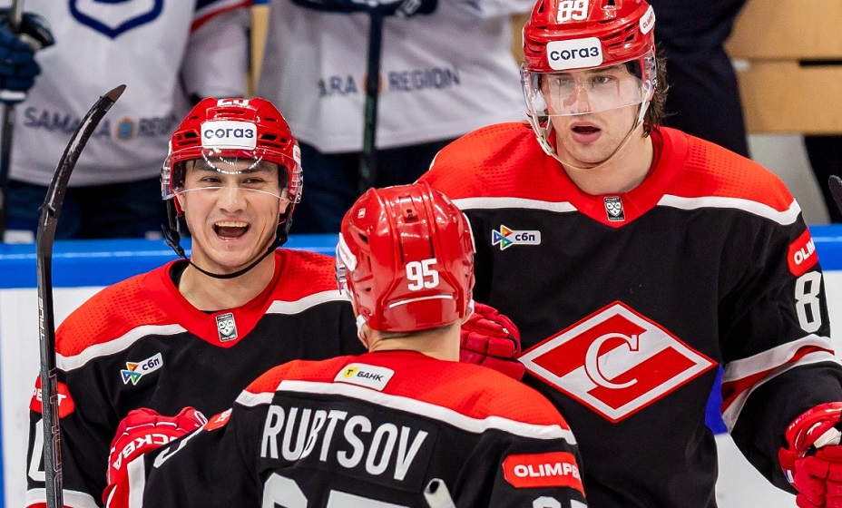 «Спартак» со счетом 7:6 обыграл «Сибирь» в матче КХЛ. Фото: ХК «Спартак»