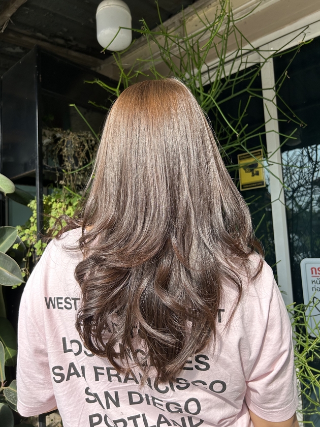 Стрижка лесенка на длинные волосы